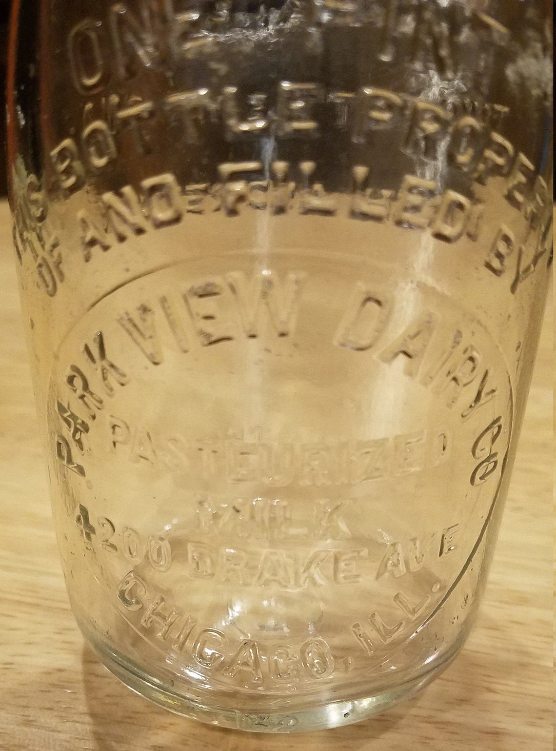 Dairying/ Park View Dairy Co./ Chicago Illinois/ Lamb Glass Etsy