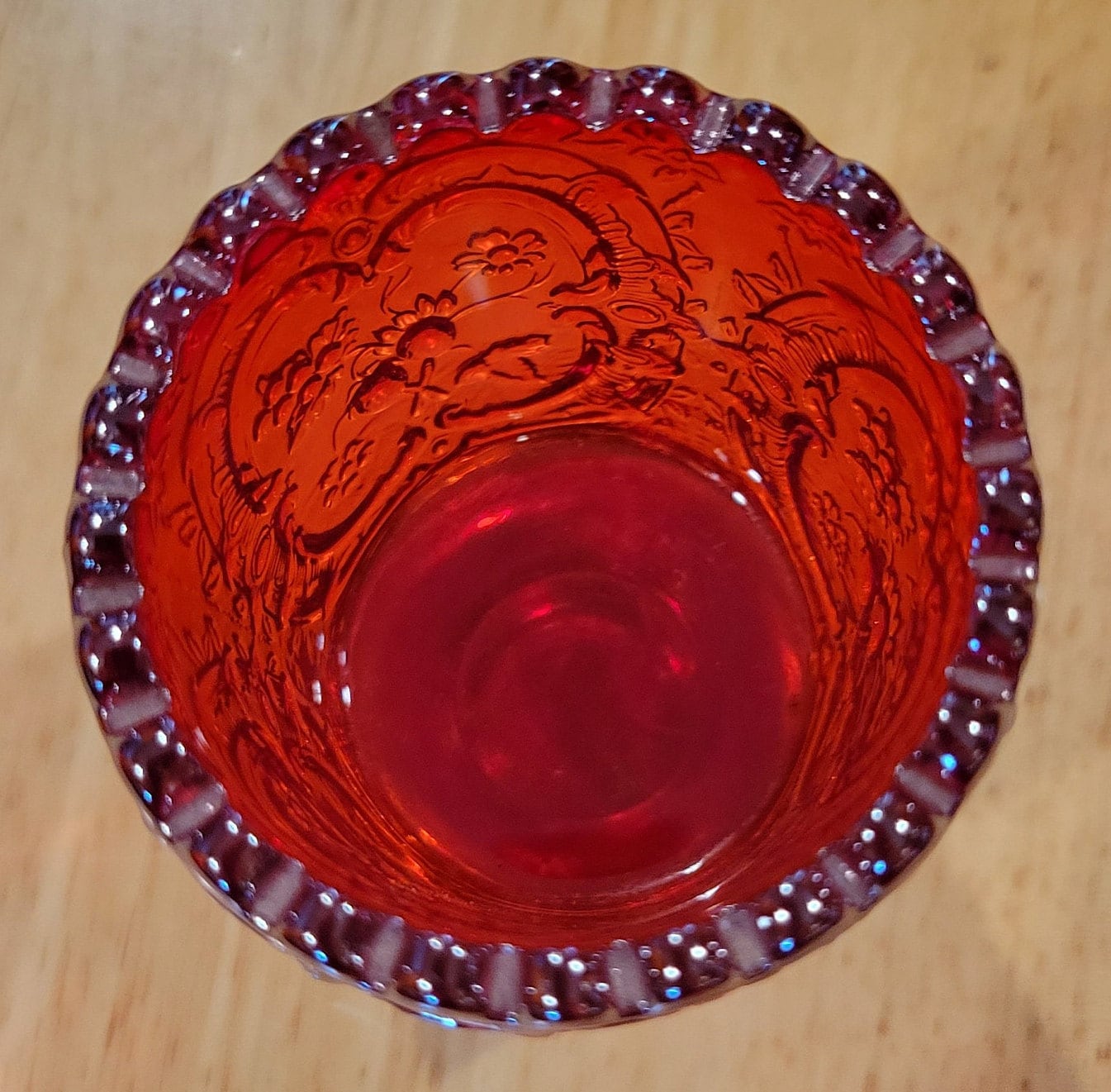 Vintage/ Fenton Orange Carnival Glass/ Strawberry Toothpick Etsy