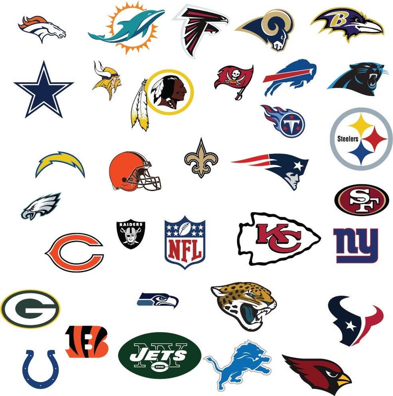 NFL Logos all 32 teams plus nfl logo svg PDFEPS cricut | Etsy