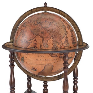 Extra Large Bar Globe auf Rollen - Achille