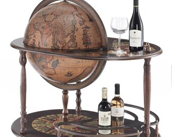 Hermione 16th Century Large floorstanding bar globe