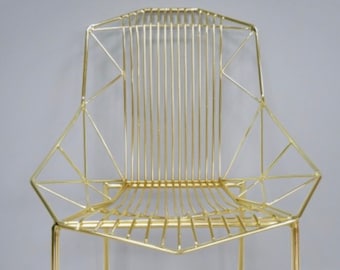 Metal, Gold chair- Baxter range