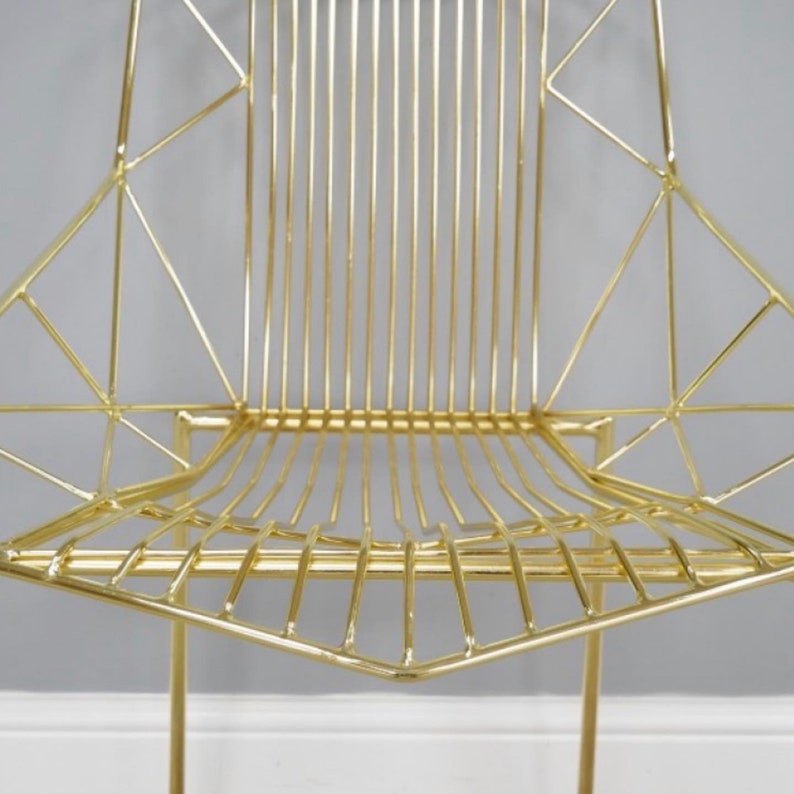 Metal Gold Chair Baxter Range Etsy UK