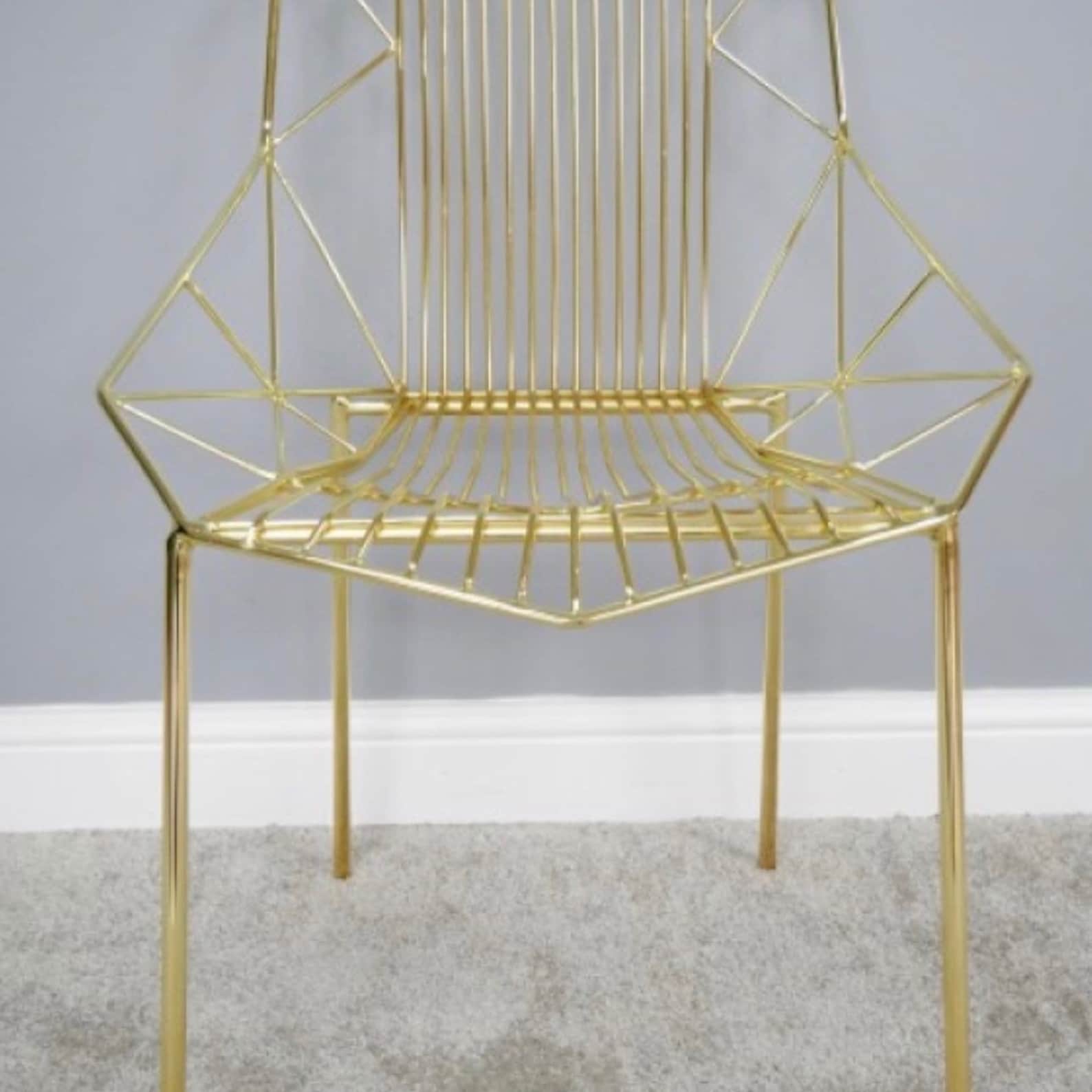 Metal Gold Chair Baxter Range Etsy UK