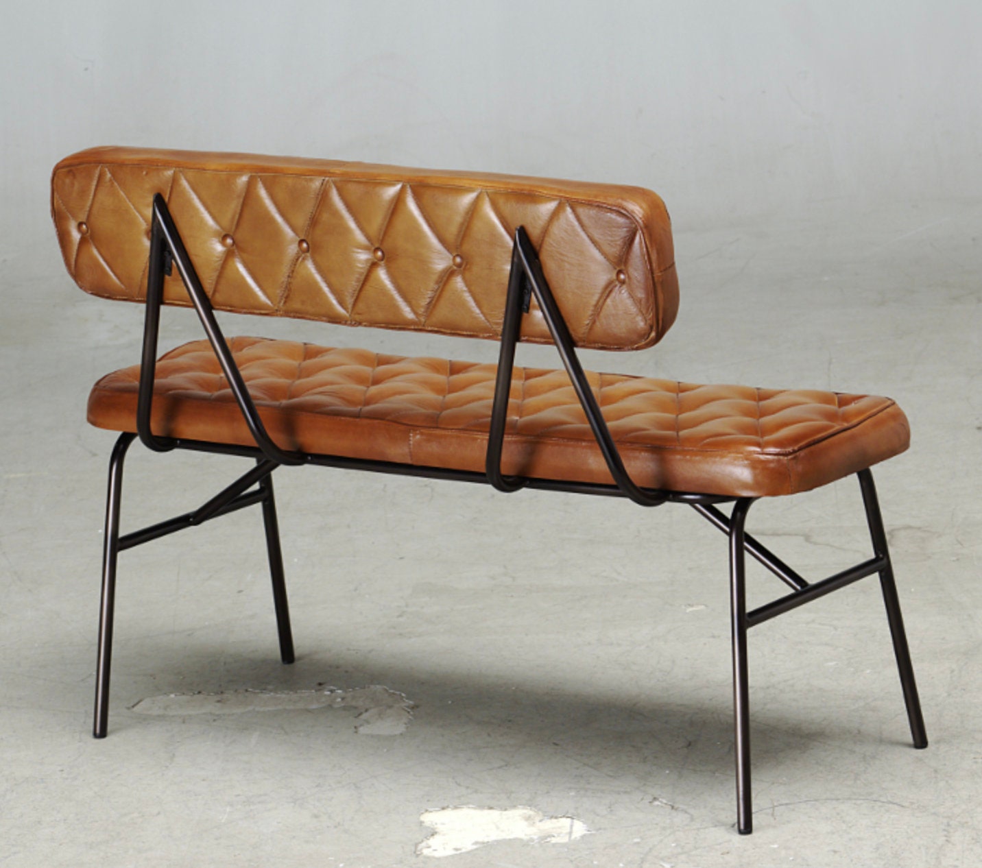 Leather bench chair deals