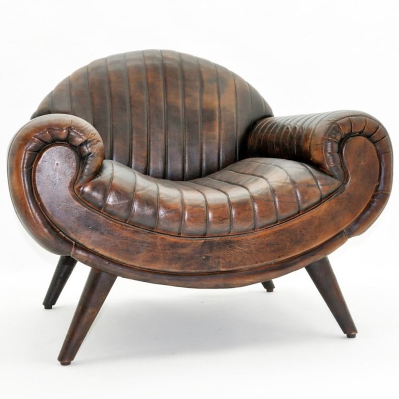 Fauteuil en cuir The Debonair fait main en Angleterre image 1