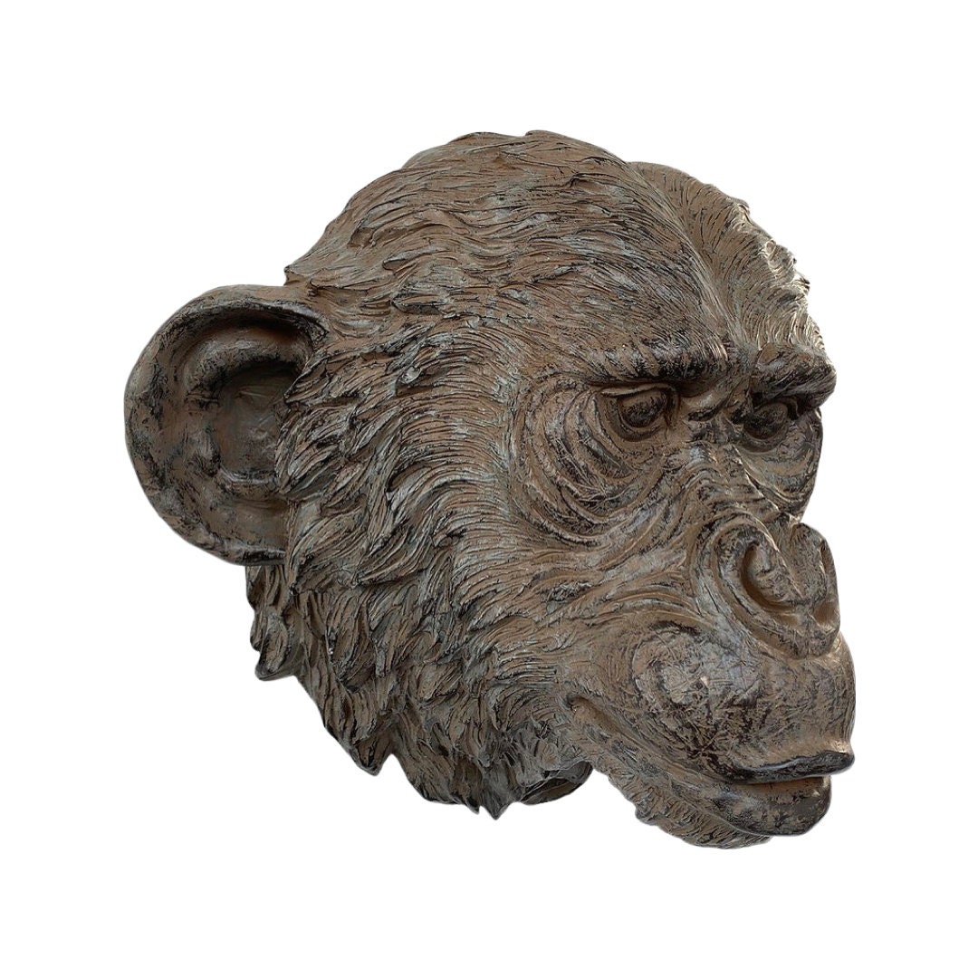 Bronze Monkey Head - Etsy