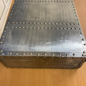 A Large Aluminium, Riveted Designed Suitcase - Etsy