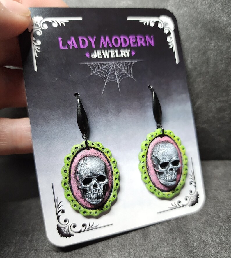 6 Paar Halloween Ohrringe Damen - Gruselige Accessoires Für Kostümpartys