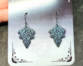 Boucles d'oreilles fantastiques, bijoux elfes, elfes, boucles d'oreilles scintillantes sirène, costume d'elfe, costume de sirène, bijoux de sirène, bijoux de dragon, cosplay d'elfe