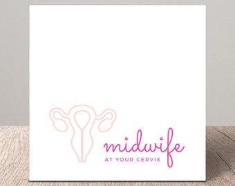 At Your Cervix Midwife Greeting Card | Digital Downloadable card | Gift for Midwives| Women's Health| Midwifery