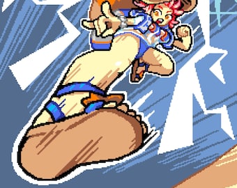 Fate Grand Order Summer Tamamo Pixelart Print!