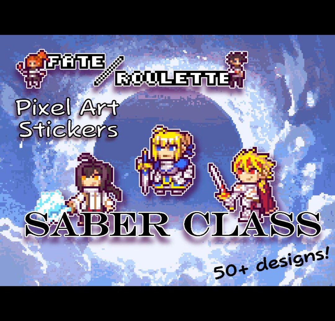 Fate Grand Order Saber Class Stickers - Etsy