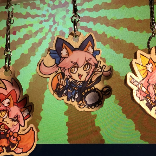 Fate Series Tamamo houten sleutelhangers