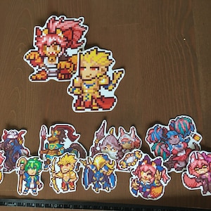 Fate Grand Order Servant Pixelart Stickers