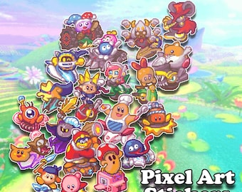 Air Riders Pixel Art Stickers