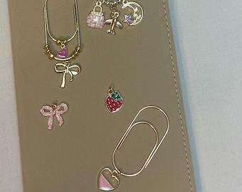 Charm Paper Clip Bookmark | Planner Accessory