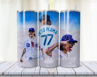 Dodger Peso Pluma Sublimación PNG, Sublimación Peso Pluma, Diseño de Sublimación, LA Doble P- Vaso Flaco de 20oz - Descarga Digital- 9.3x8.2