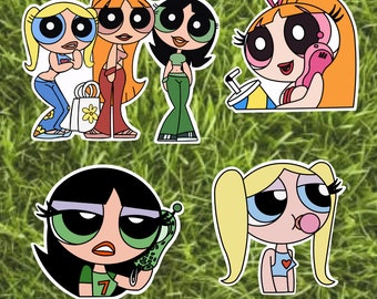 Sassy Power Puff Girls Stickers