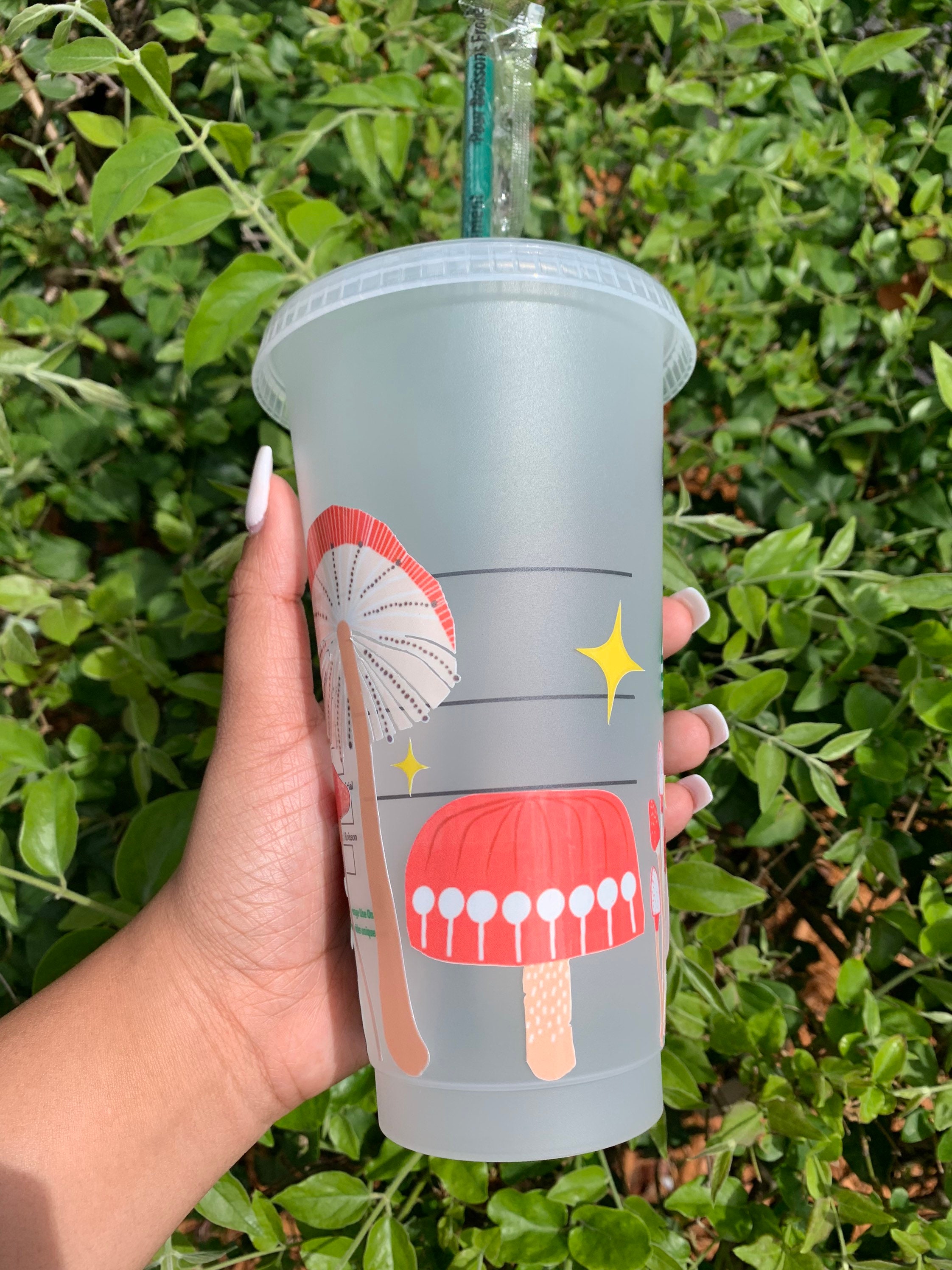 Cottage Core Inspired Mushroom Starbucks Cup Etsy