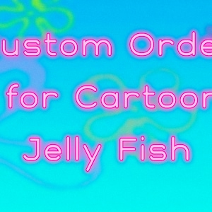 SVG/PNG Custom Order for Cartoon Jelly Fish Character - PLEASE message me before purchase