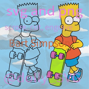 Bart SVG | PNG | laser, cricut, plasma | silicone mold engraving embroidery sublimation | magnet keychain jewelry decor decal sticker idea