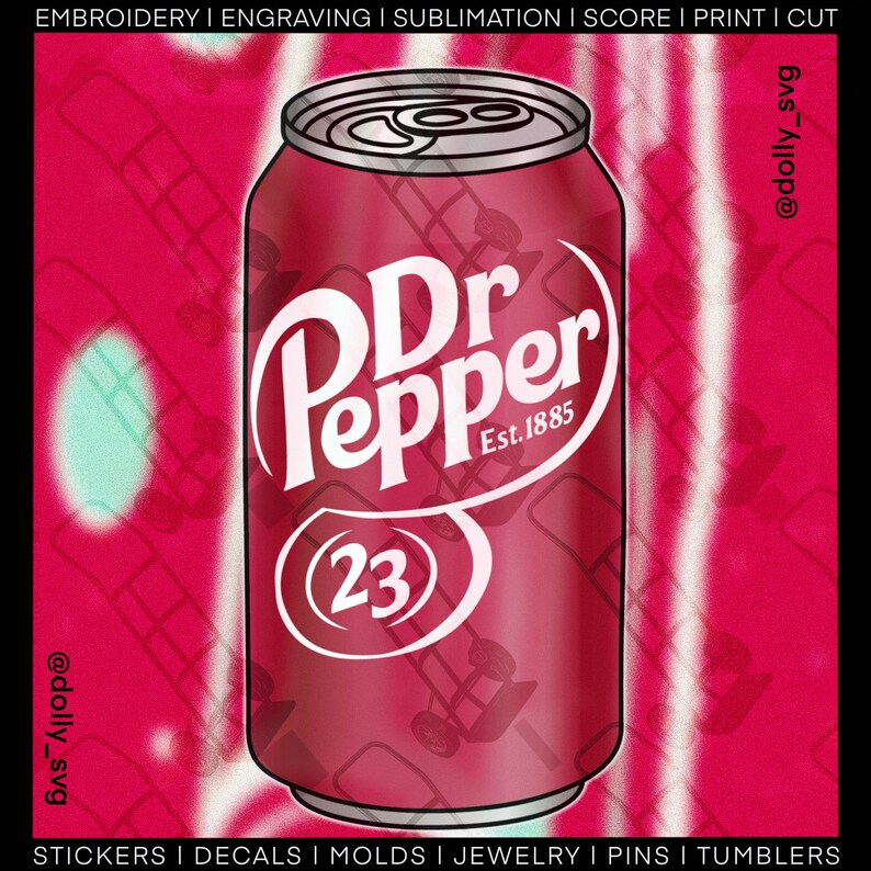 Soda Can SVG PNG Laser, Cricut, Plasma Silicone Mold Engraving