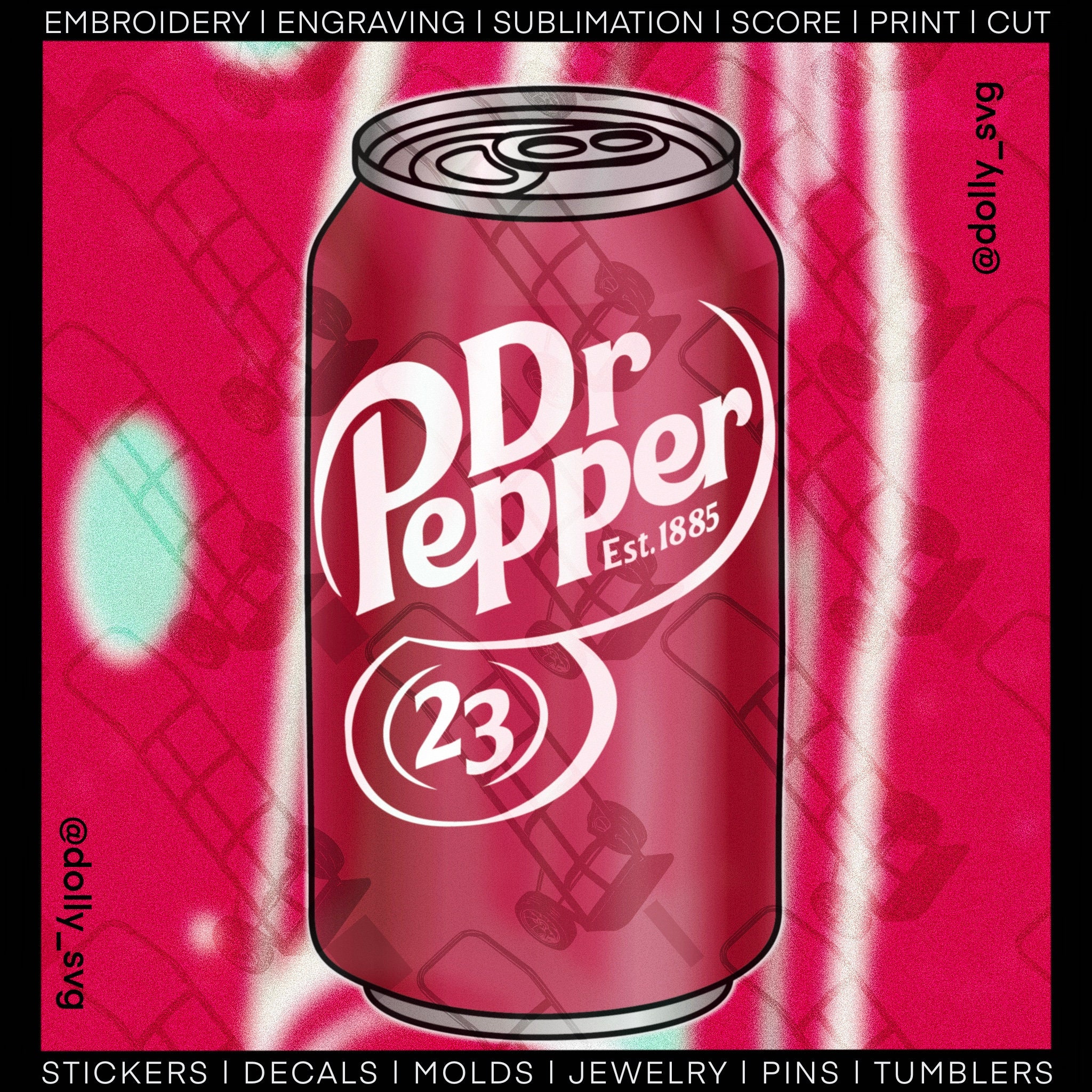 Soda Can SVG PNG Laser, Cricut, Plasma Silicone Mold Engraving