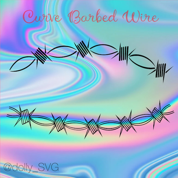 Barbed Wire SVG | PNG | laser, cricut ready | silicone engraving embroider sublimation | magnet keychain jewelry decor decal sticker idea