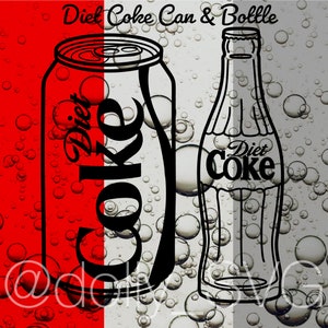 Diet Soda SVG | PNG | laser, cricut ready | silicone mold engraving embroider sublimation | magnet keychain jewelry decor decal sticker idea