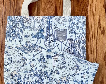 Australian Outback Tote and Zip Pouch