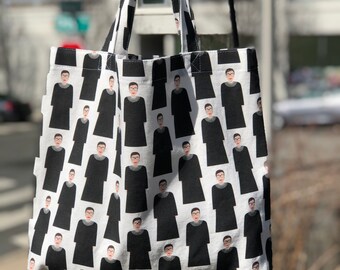 RBG Print Cotton Canvas Tote Bag