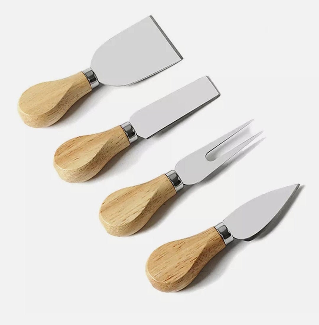Cheese Knife Set Set of 4 Cheese Knives Perfect Valentines Etsy