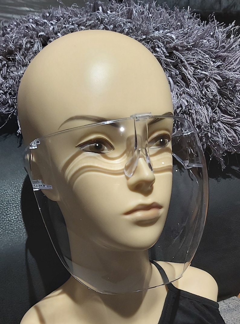 Transparent Protective Face Shield, Fashion PVC Sports Safety Shield