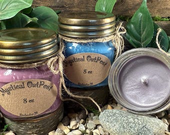 Fantasy 8 oz Soy Candle, Your Choice of Fragrance