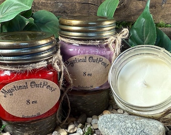 Flowers 8 oz Soy Candle Your, Choice of Fragrance