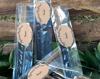 Wood Sample Hand Dipped Incense Sticks, Your Choice of Fragrance