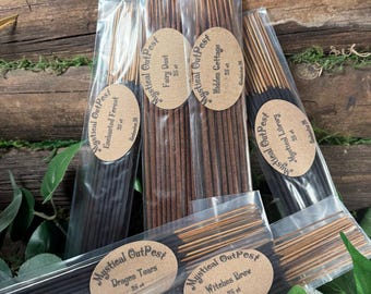 Fantasy 25 Hand Dipped Incense Sticks Your Choice of Fragrance