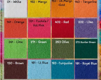 Acrylic Felt Fabric By The Yard 72" Width, Non Woven Material Felt for DIY Projects Arts and Crafts Felt Fabric Custom Cut Felt Fabric