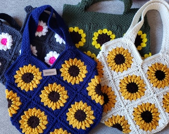 Personalized Crochet Bag, Market Bag, Beach Bag, Boho Bag, Crochet gift, Gift for Mom, Gift for Grandma, Gift for Her, Handmade Gifts