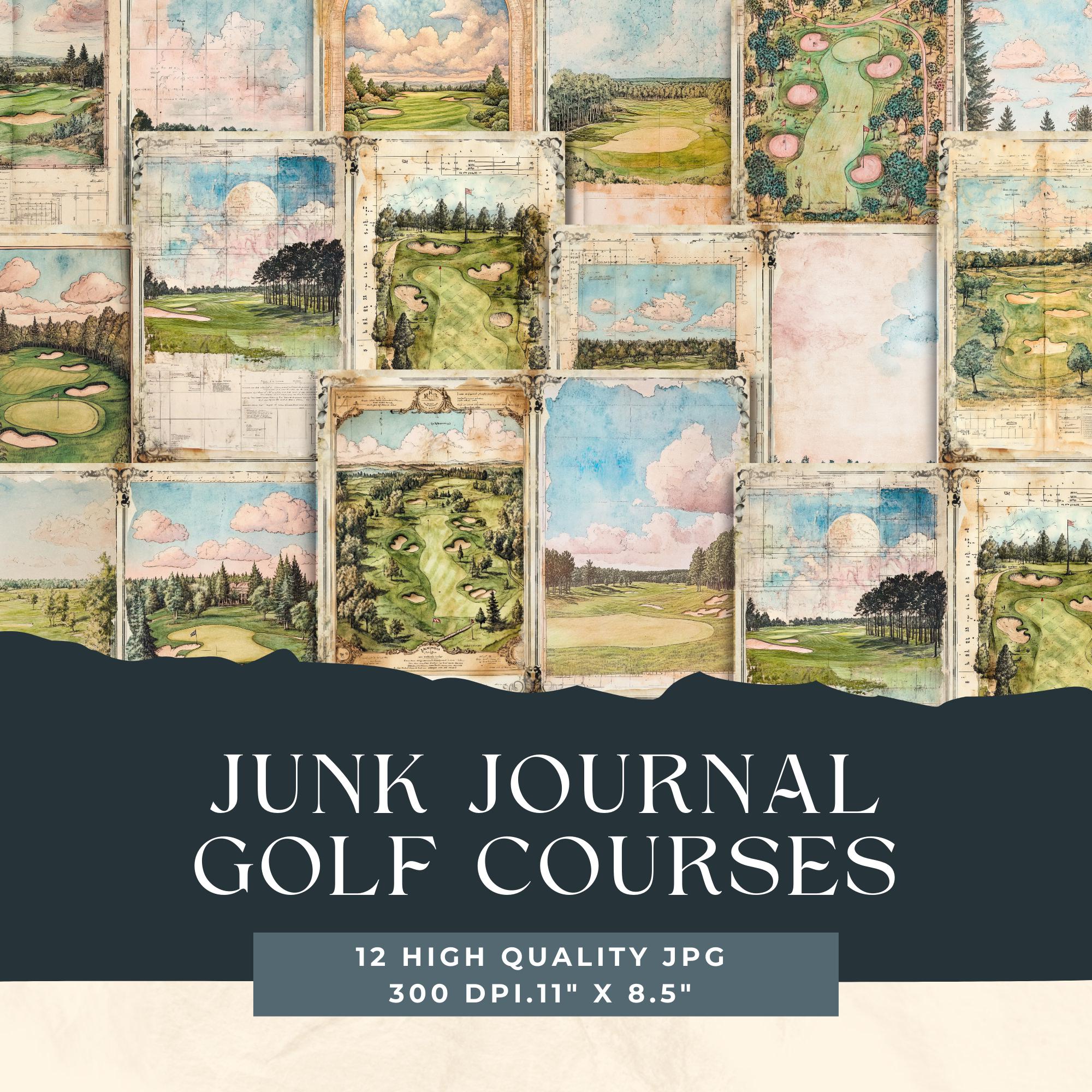 ヴィンテージゴルフジャンクジャーナルページ、ゴルフコースデジタル