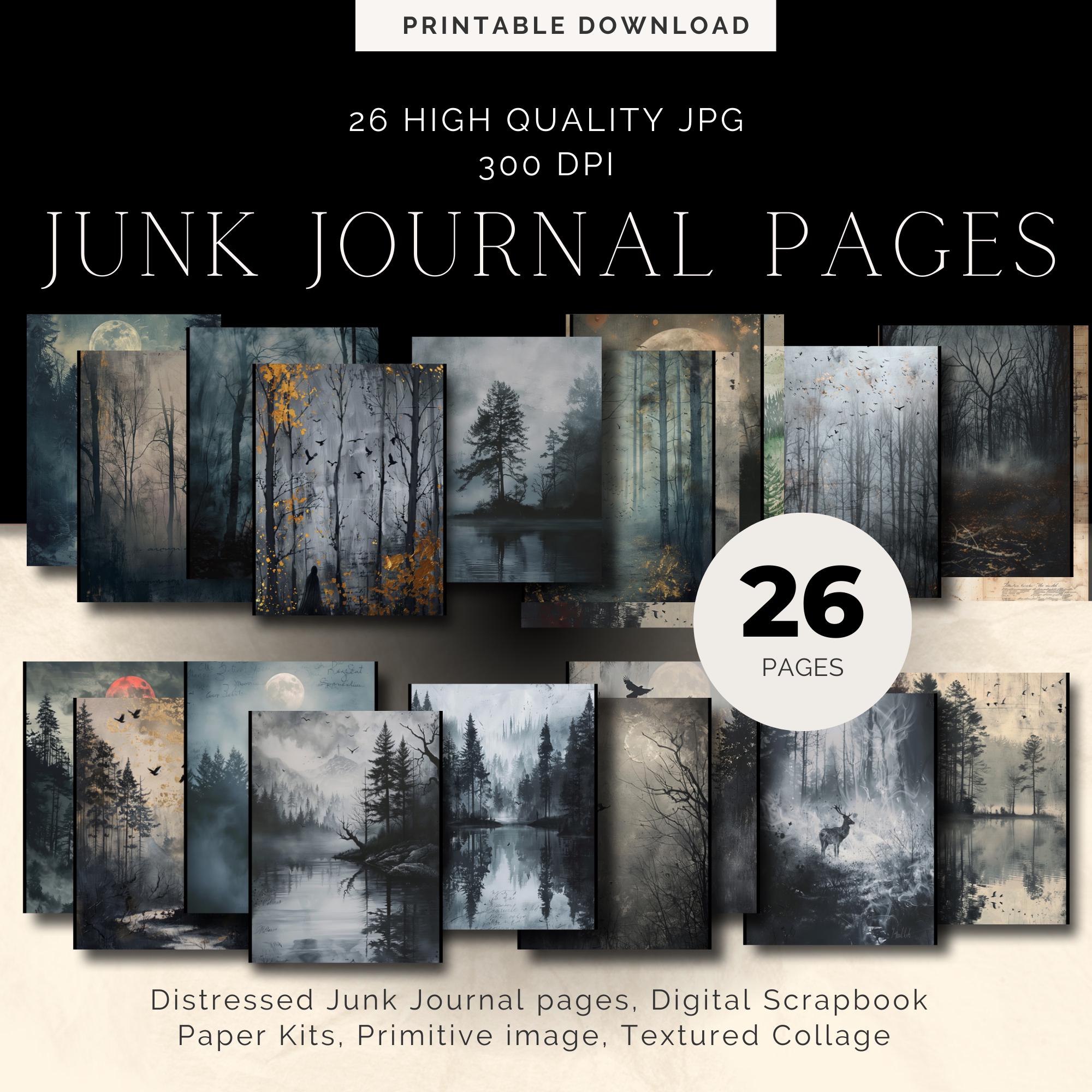 Creepy Forest Junk Journal | Elven Forest | Dark Fantasy | Magical Junk ...