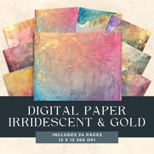 Texture di carta fatta a mano iridescente, carta digitale, sfondo, collage di pagine rovinate, carta per diario spazzatura, scrapbooking, creazione di biglietti