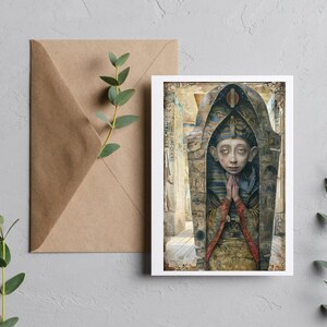 Whimsical sarcophagus mummy, Fussy Cut | peculiar, creepy People Ephemera,egyptian collage supplies, scrapbooking, creative art card making