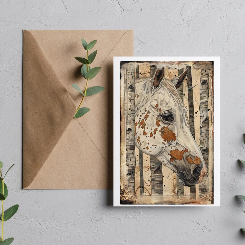Horse Junk Journal Pages, appaloose horse journal, Animal Printable Scrapbooking Pages, Vintage Junk Journal, Farm Ephemera, commercial use