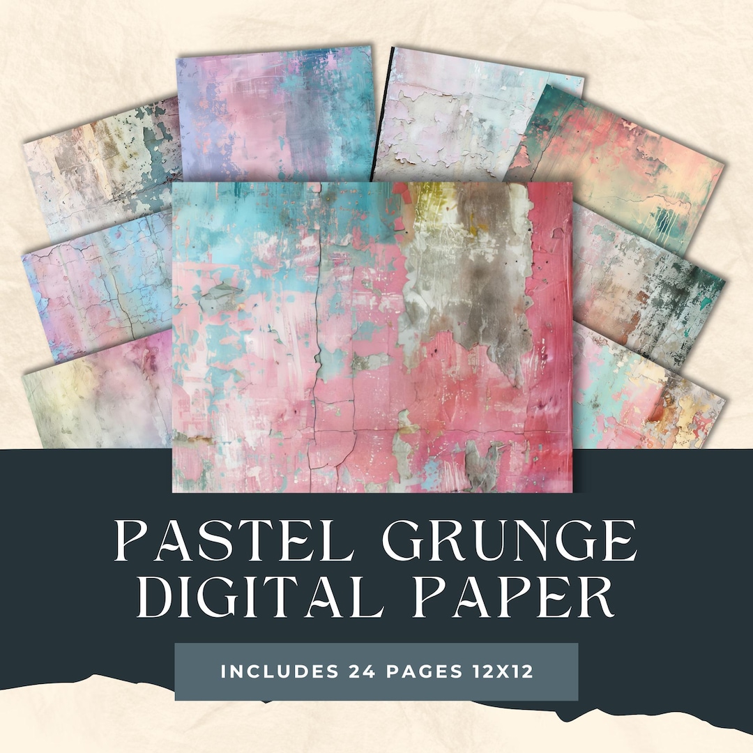 Pastel Grunge Texture | Digital Papers | |background | Distressed Pages ...