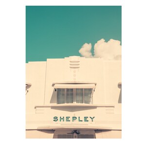 Shepley Miami, Ocean Drive, Art Deco, Minimalist, Modern, South Beach, Facade, Printable, Digital Print, Instant Download, Wall Art Florida