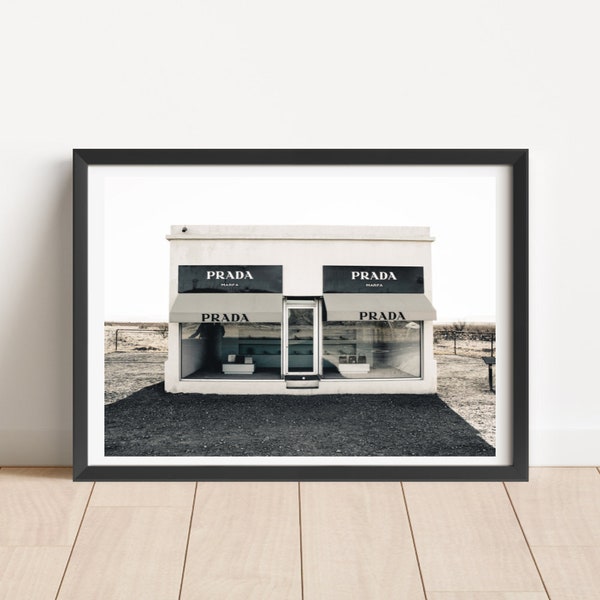 Marfa, Texas, Neutral, Minimalist, Digital Print, Download, Marathon, Western, West, Downloadable, Art, Wall