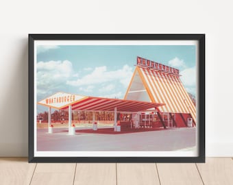 Vintage Whataburger, Whataburger Digital, Texas Wall Art, Gift, Printable, Austin, Corpus, Dallas, Instant Antonio Houston, Baby, Wedding