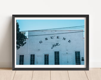 Gruene Hall, Digital Print, Instant Wall Art, Farmhouse, Texas Dance Halls, Printable, Download, Minimalist, Country Music, Downloadable